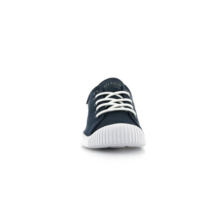 Palladium Easy Lace Canvas Low Tops Women's Sneakers Navy | UK C703-OFI